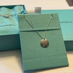 Tiffany & Co. Notes “A” Round Pendant Necklace in Sterling Silver – New with Box